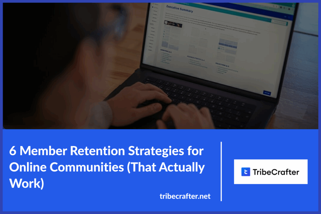 online community member retention